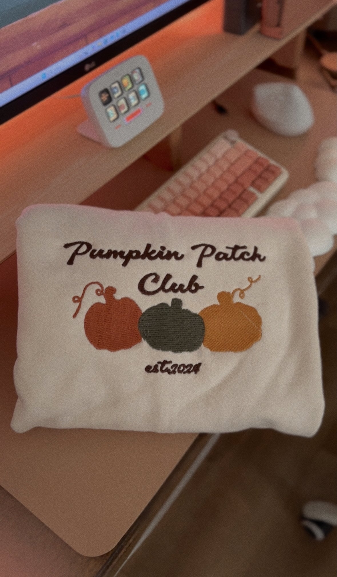 Pumpkin Patch Club Embroidered Sweatshirt