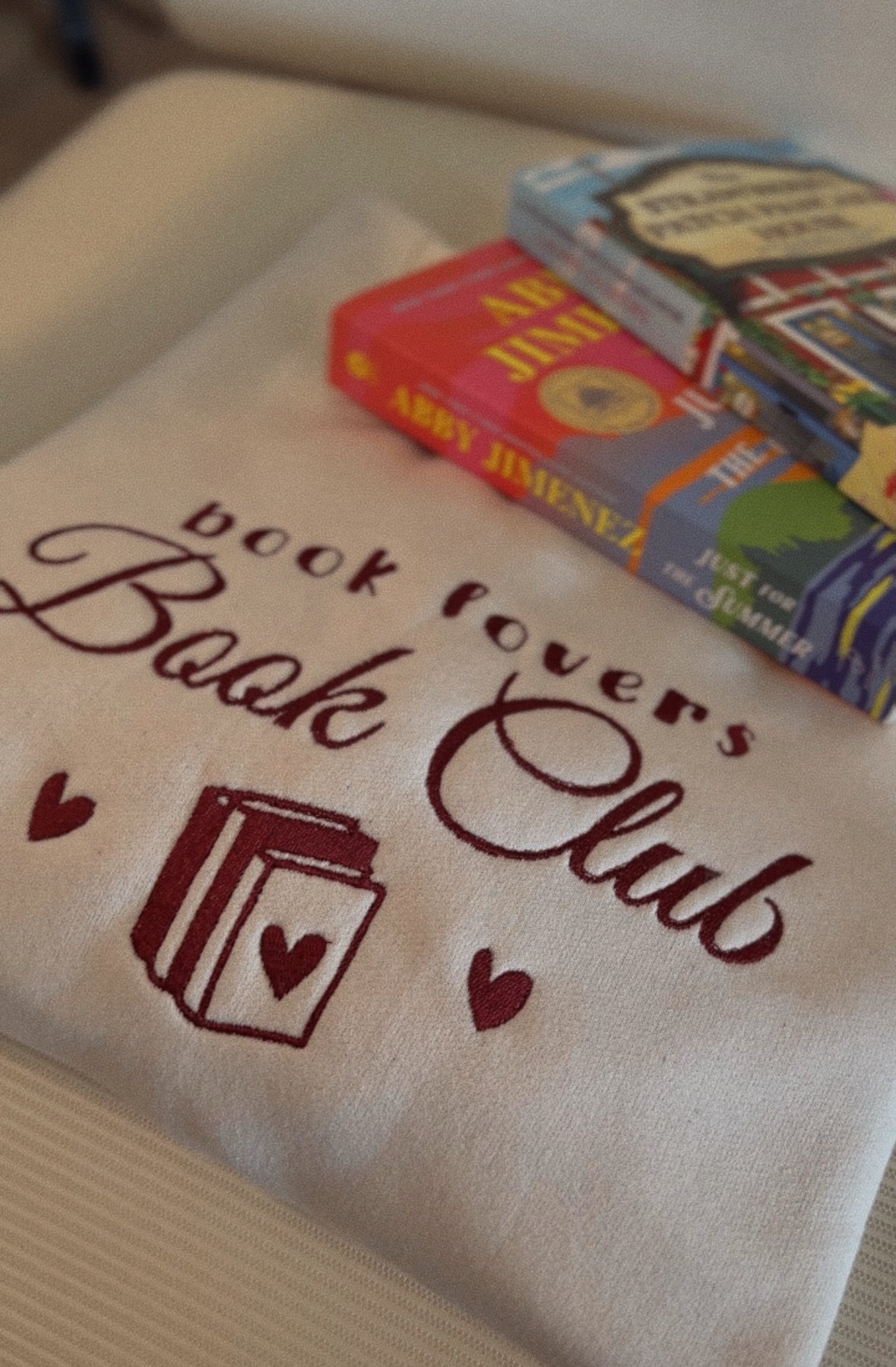 Book Lovers Book Club Embroidered Sweatshirt