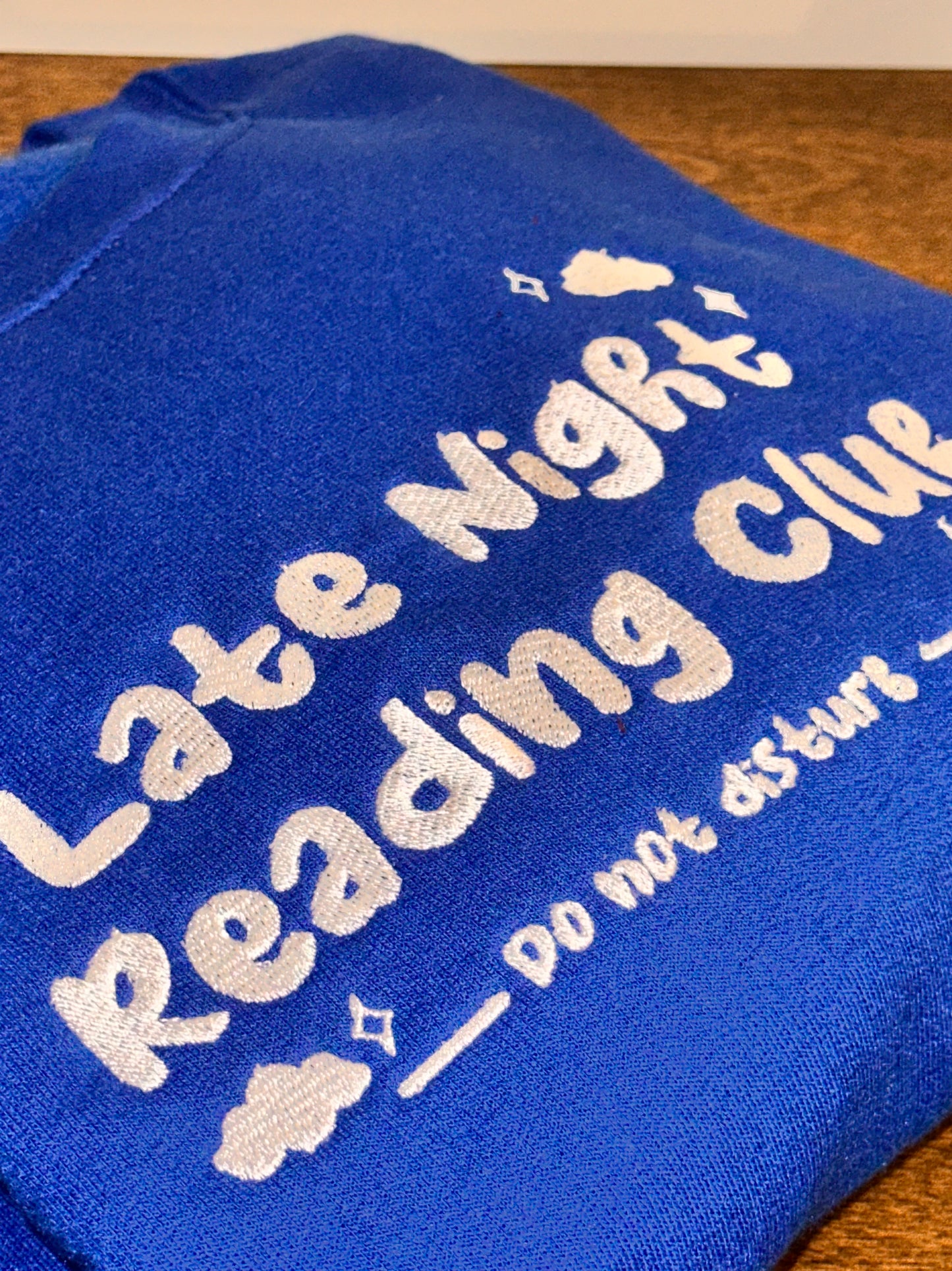 Late Night Reading Club Embroidered Sweatshirt