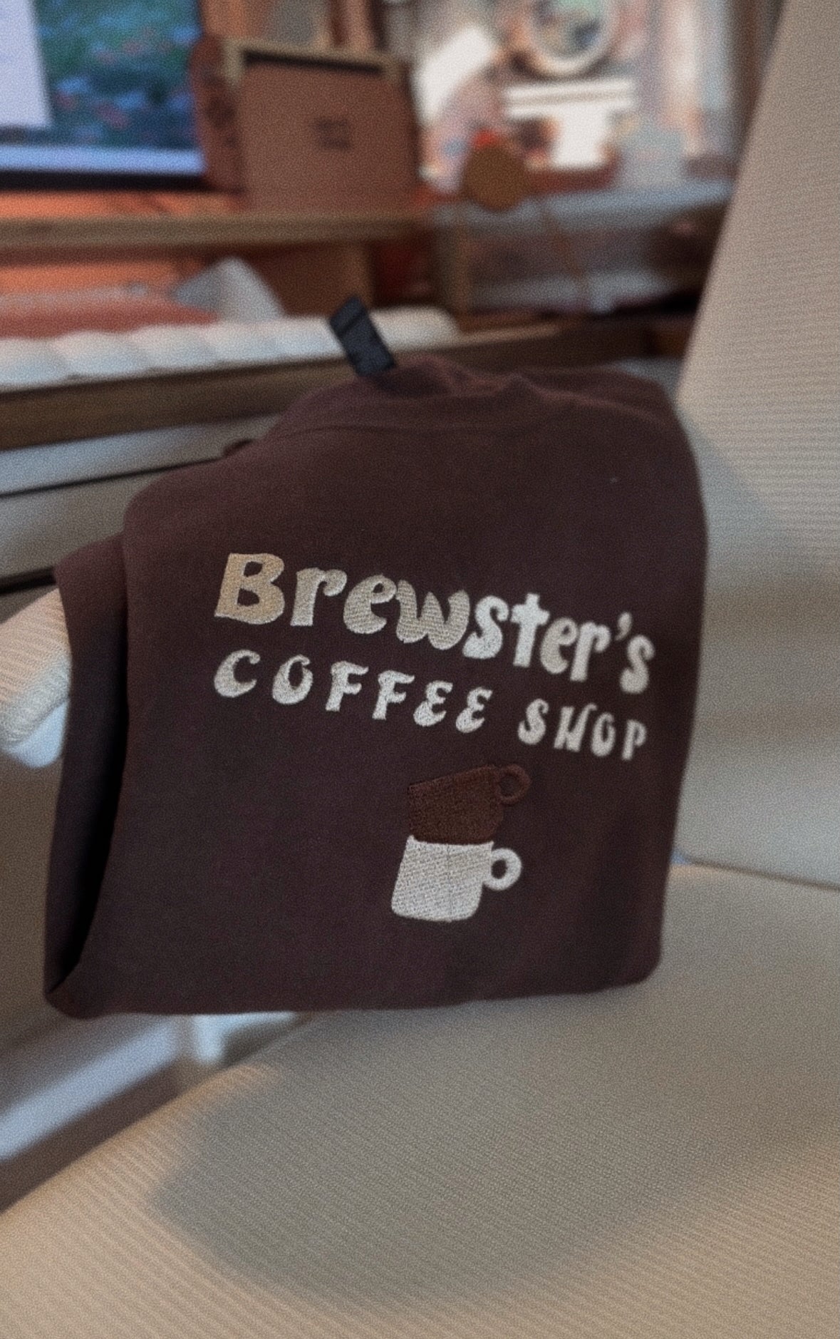 Brewster’s Coffee Shop Embroidered Sweatshirt