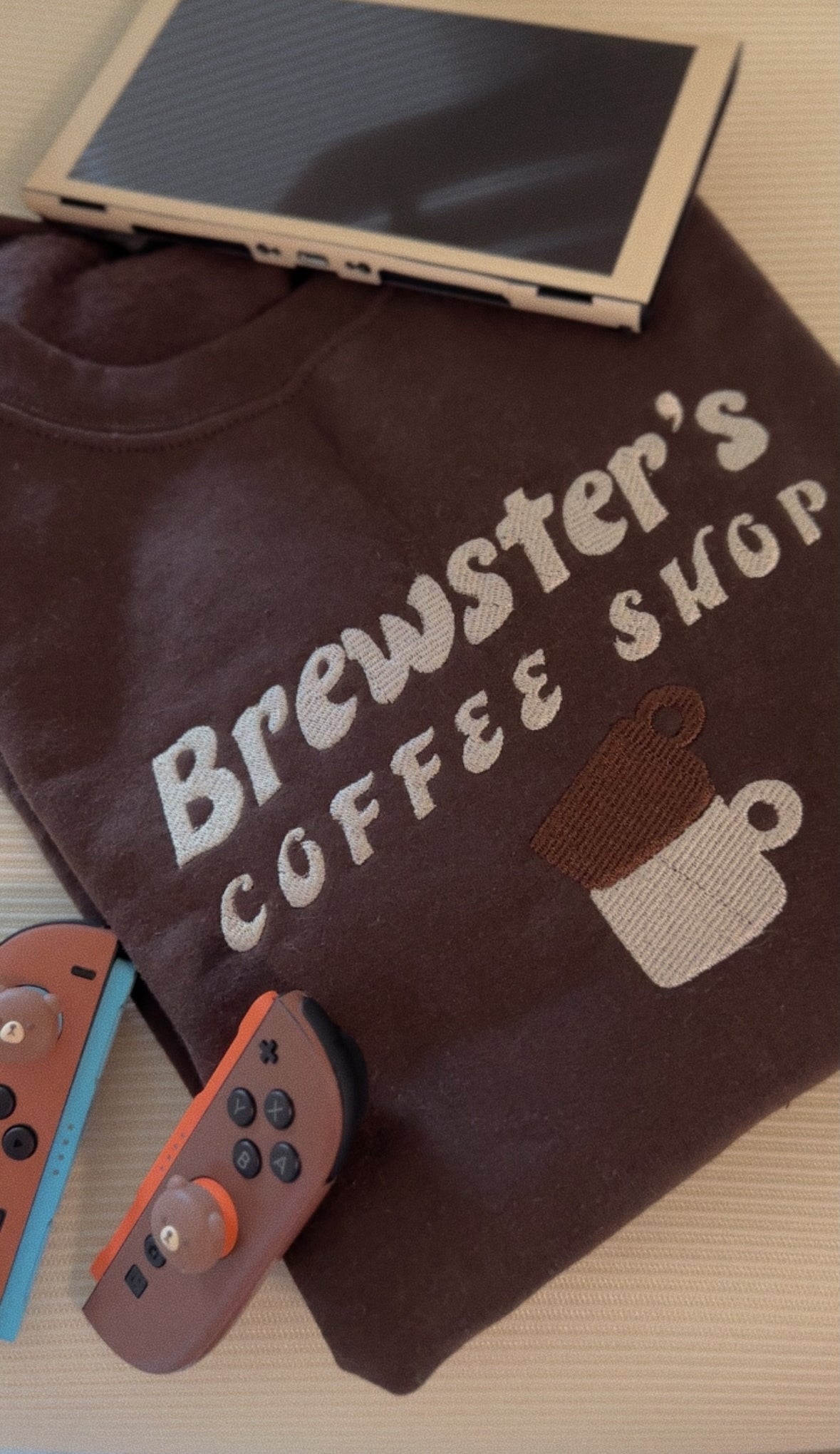 Brewster’s Coffee Shop Embroidered Sweatshirt