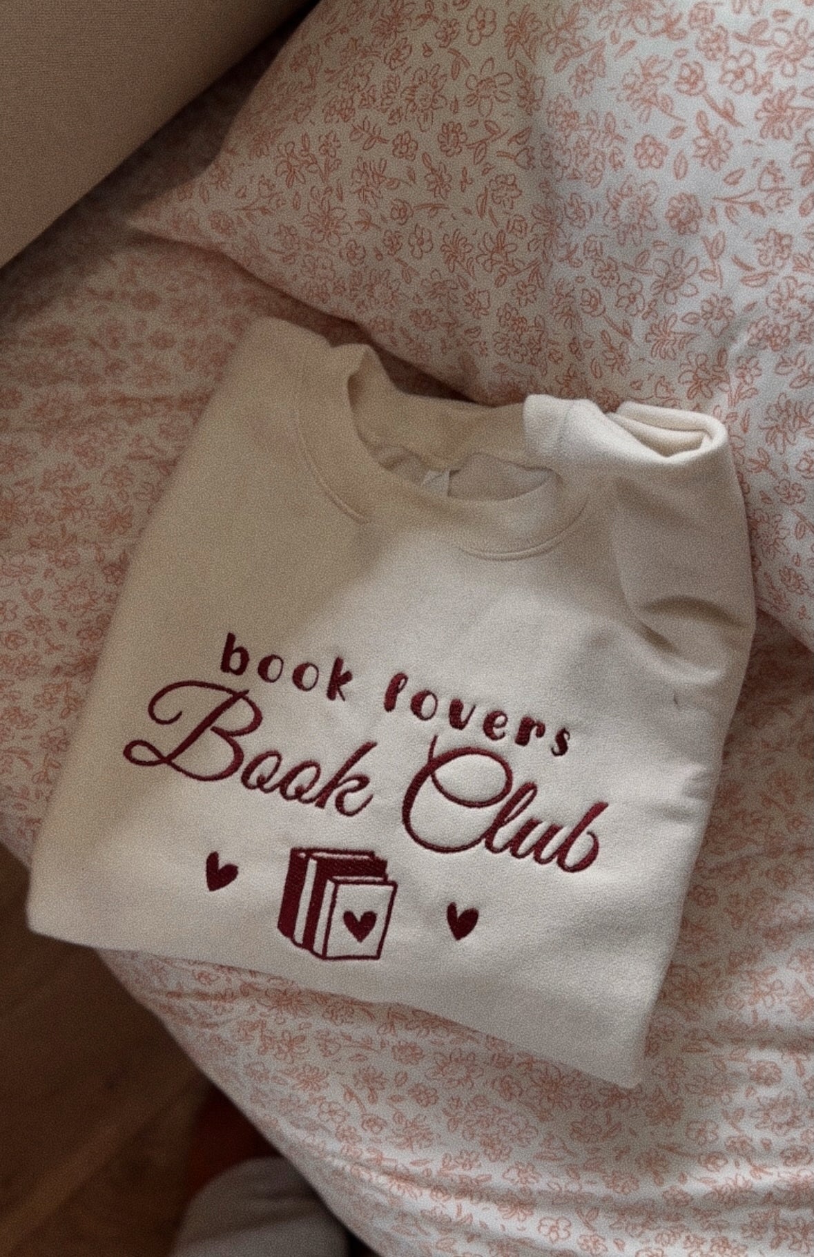 Book Lovers Book Club Embroidered Sweatshirt