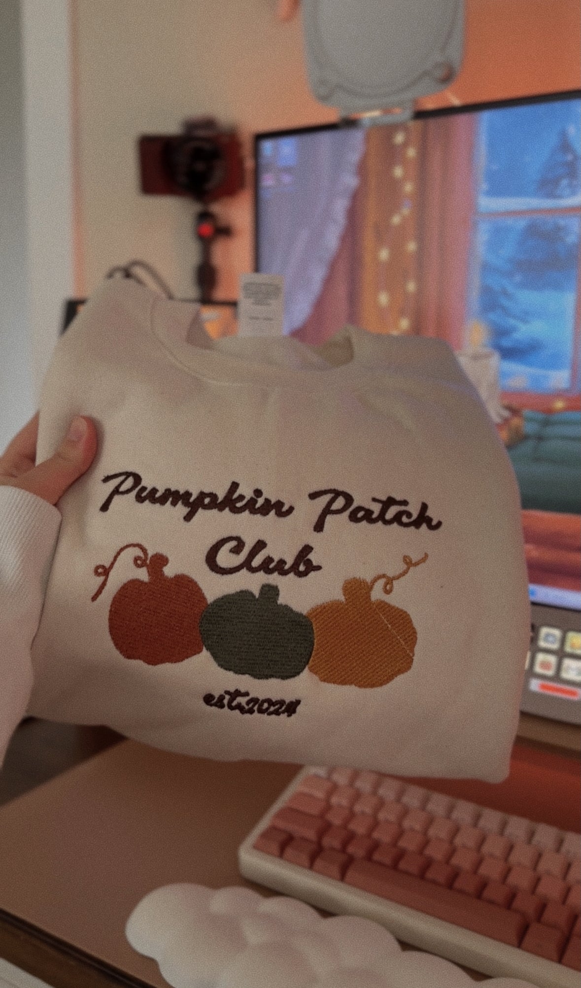 Pumpkin Patch Club Embroidered Sweatshirt