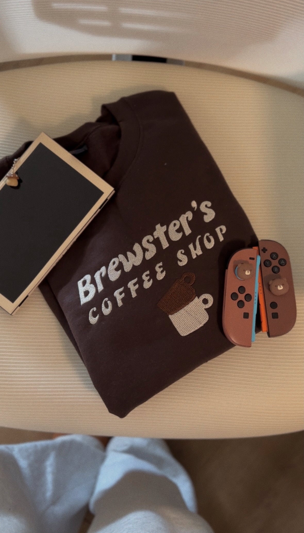 Brewster’s Coffee Shop Embroidered Sweatshirt