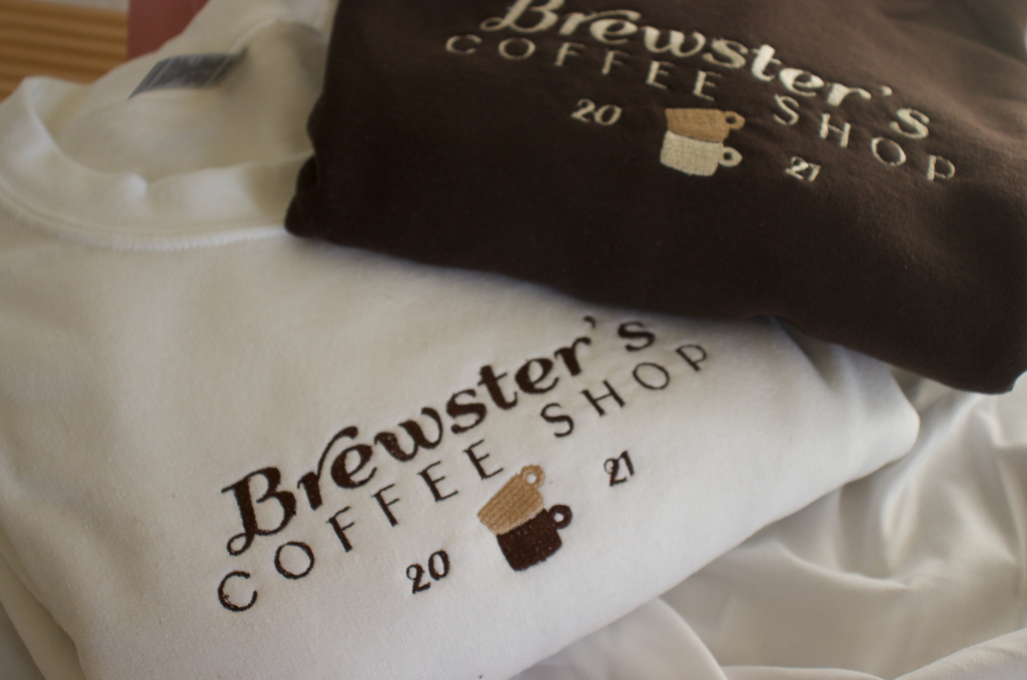 Brewster’s Coffee Shop Embroidered Sweatshirt