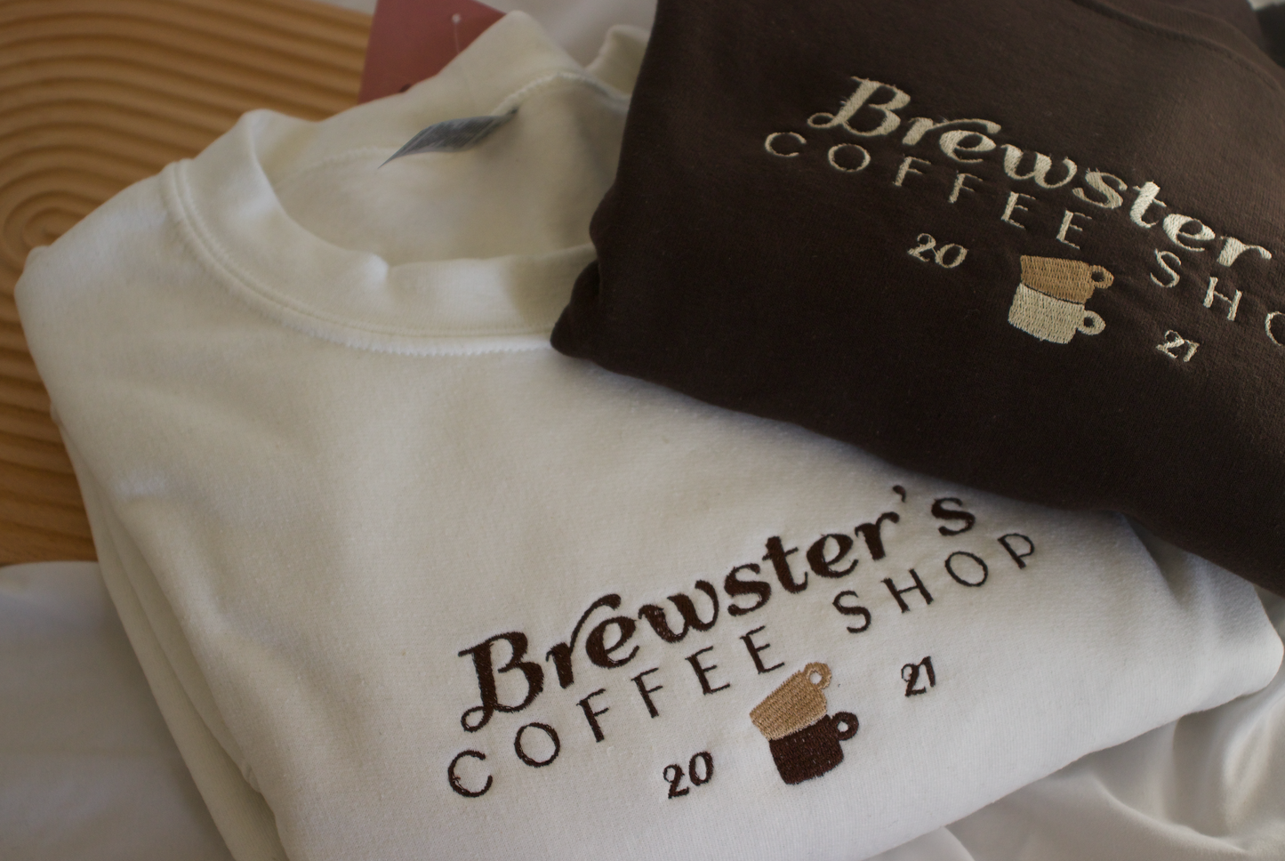 Brewster’s Coffee Shop Embroidered Sweatshirt